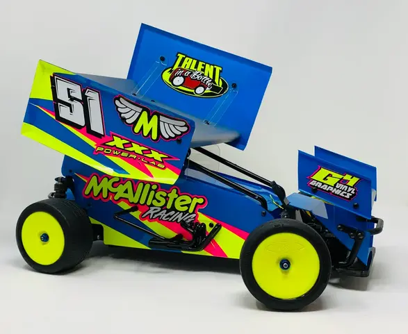 Mcallister Racing Placerville Sprint Body (Complete With Wings) 7X7, Mca-430 1