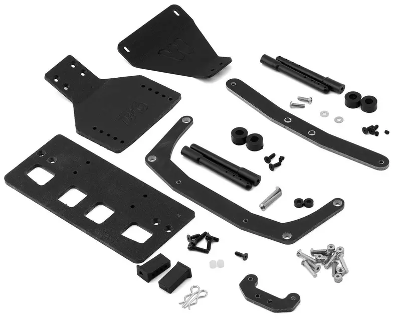 Mcallister Racing Rc10b6 Front & Rear Midwest Modified Body Mounting Kit, Mca-915 1