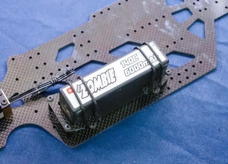 Mcallister Racing Stand Up Carbon Fiber Battery Locator W/ Straps, Mca-716 2