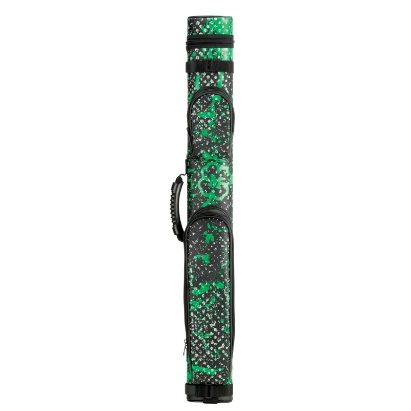 Mcdermott Designer Case Green Grunge Hard Cue Case 2B/2S 1