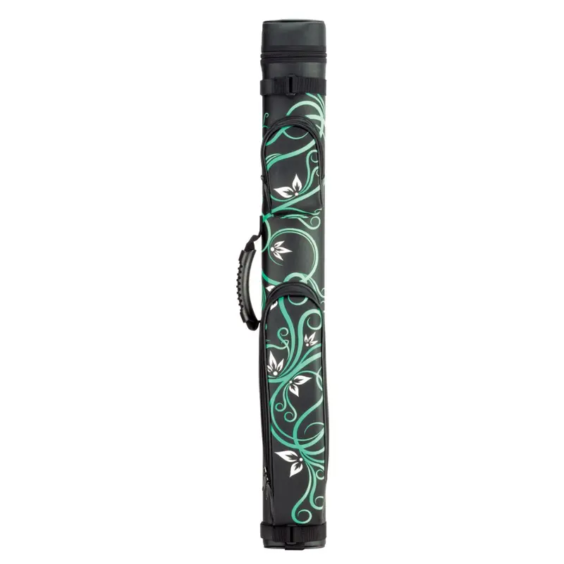 Mcdermott Designer Case Teal Floral Hard Cue Case 2B 2S 1