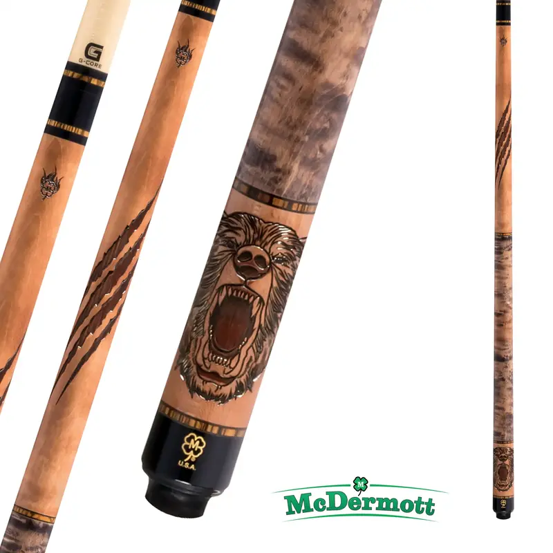 Mcdermott Pool Cue G-Series G339 Grizzly Bear 12.5Mm 19Oz 1