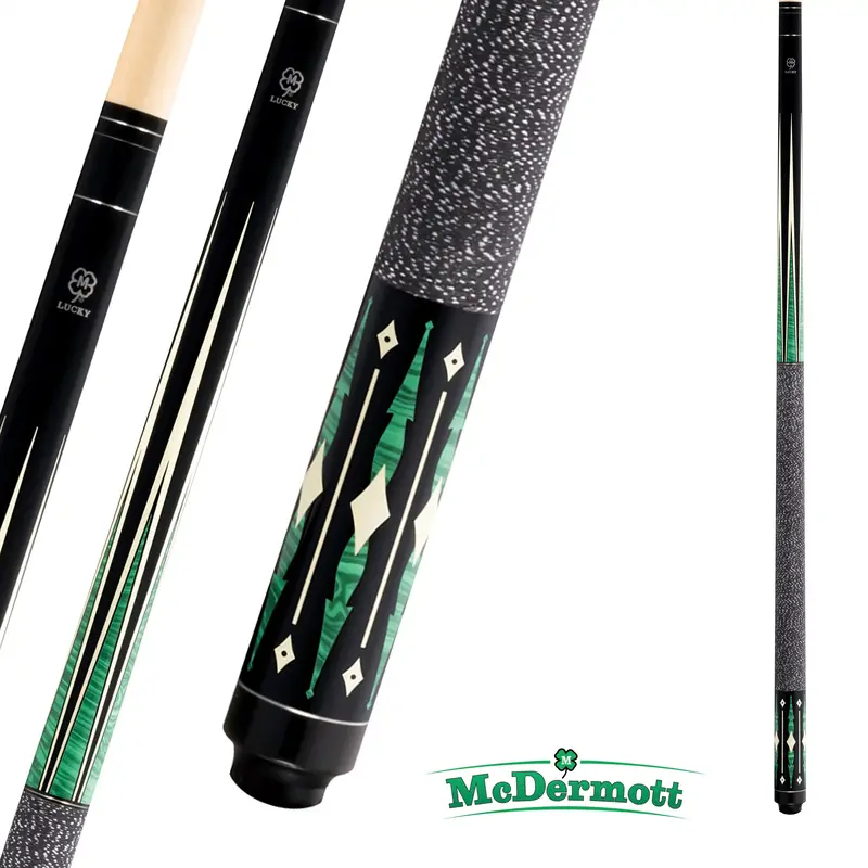 Mcdermott Pool Cue Lucky Series L28 Black And Green 13Mm 19Oz 1