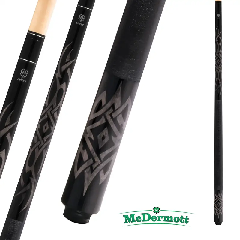 Mcdermott Pool Cue Lucky Series L48 Black And Grey 13Mm 19Oz 1