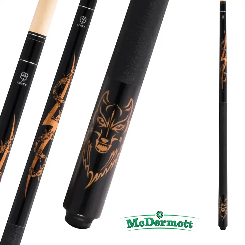 Mcdermott Pool Cue Lucky Series L49 Black And Gold 13Mm 19Oz 1