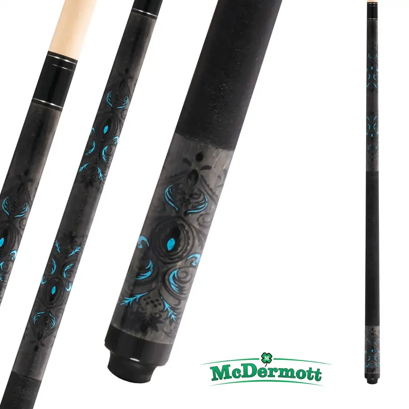 Mcdermott Pool Cue Lucky Series L51 Dark Grey And Blue 13Mm 19Oz 1