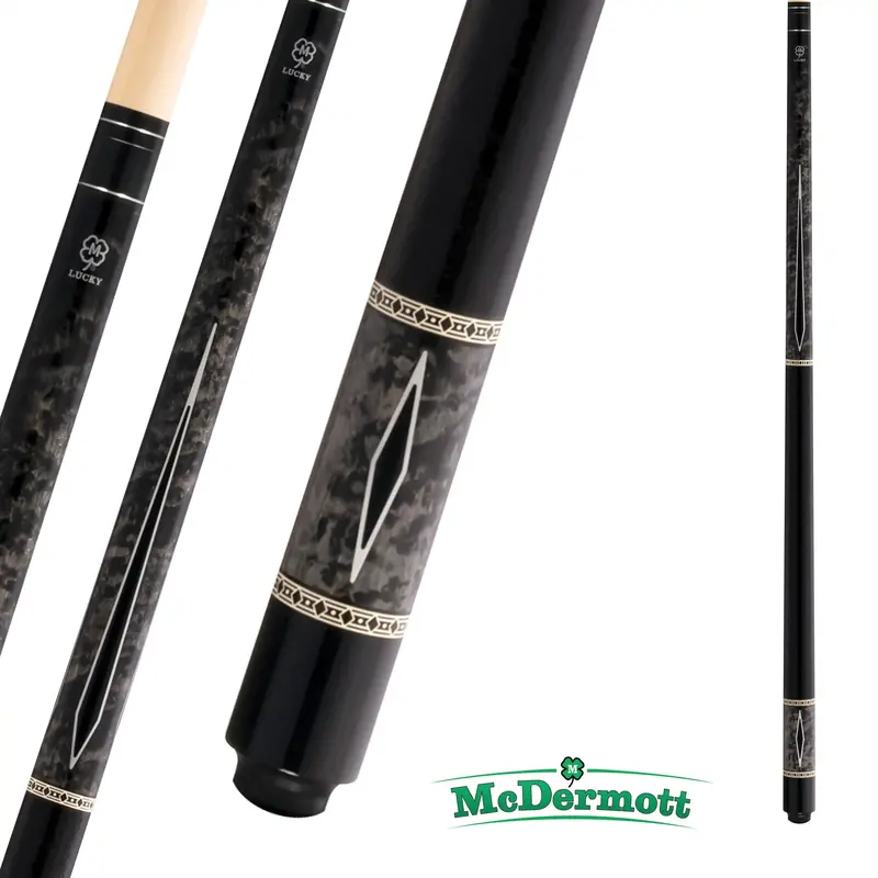 Mcdermott Pool Cue Lucky Series L54 Black And Grey 13Mm 19Oz 1