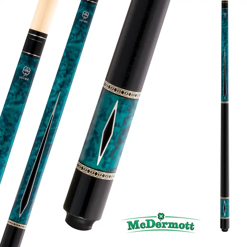 Mcdermott Pool Cue Lucky Series L55 Black And Blue 13Mm 19Oz 1