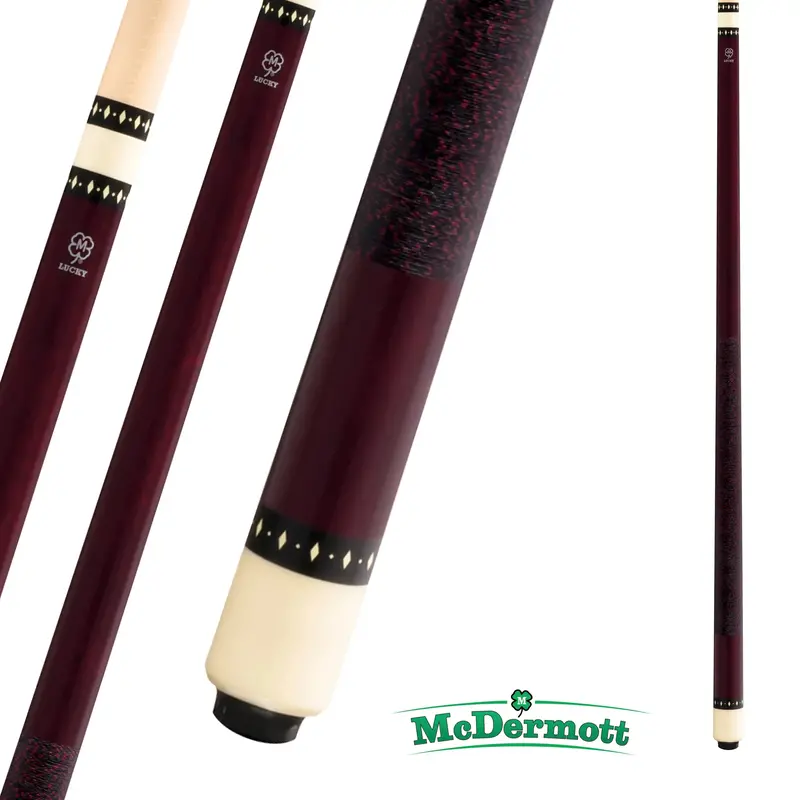 Mcdermott Pool Cue Lucky Series L6 Burgundy 13Mm 19Oz 1