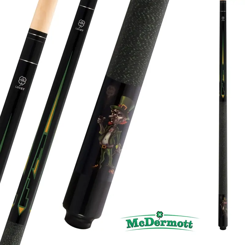Mcdermott Pool Cue Lucky Series L65 Black And Green 13Mm 19Oz 1