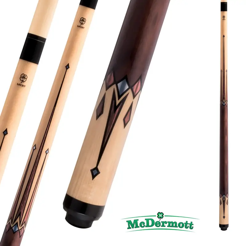 Mcdermott Pool Cue Lucky Series L76 Beige And Brown 13Mm 19Oz 1