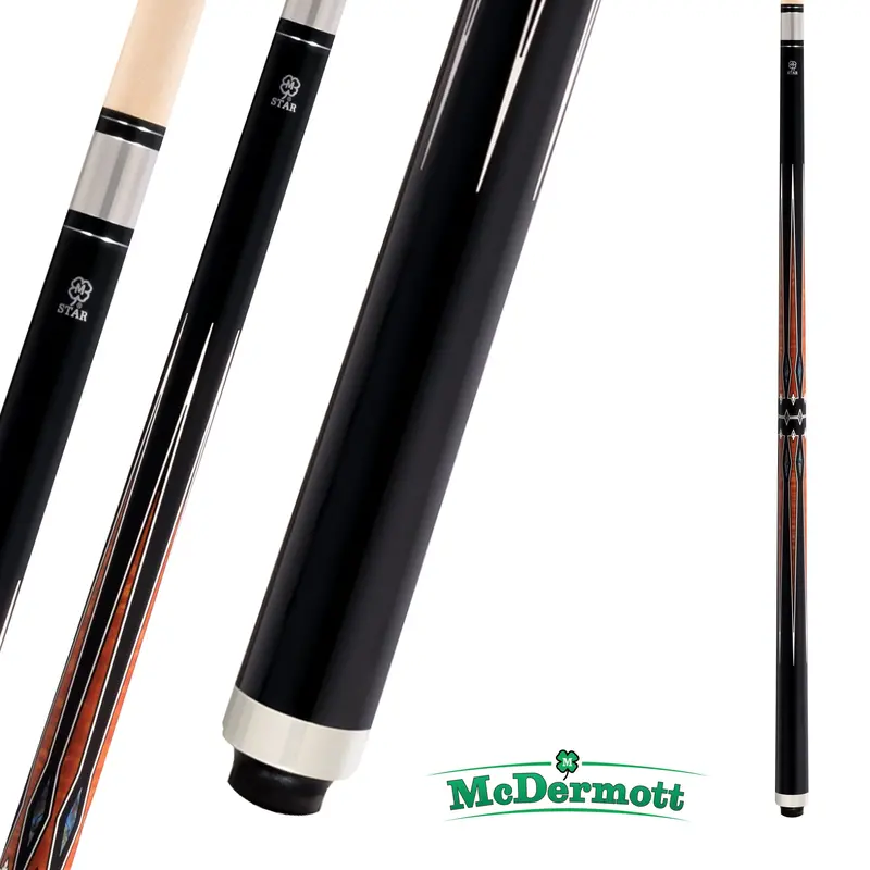 Mcdermott Pool Cue Star Series  S82 Black And Brown 13Mm 19Oz 1