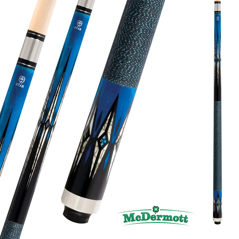 Mcdermott Pool Cue Star Series S85 Black And Blue 13Mm 19Oz 1