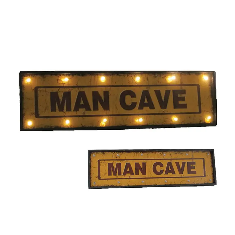 Metal Sign-48" Man Cave W/ Lights 1