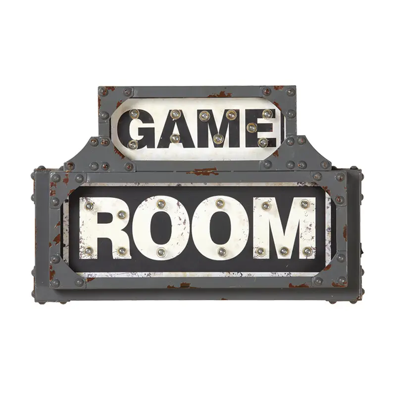 Metal Sign-Game Room 1