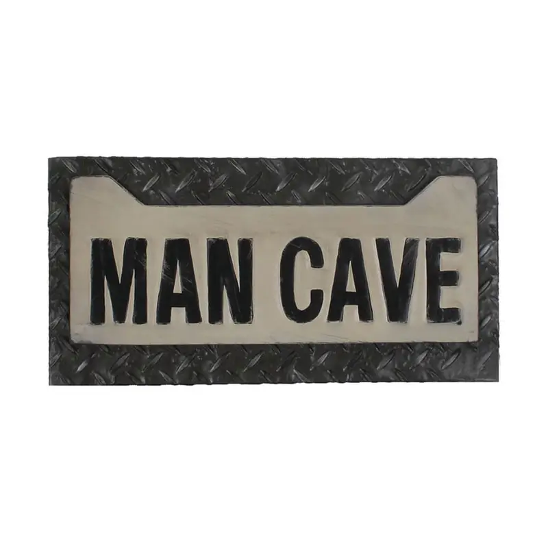 Metal-Sign-Man Cave License Plate 1