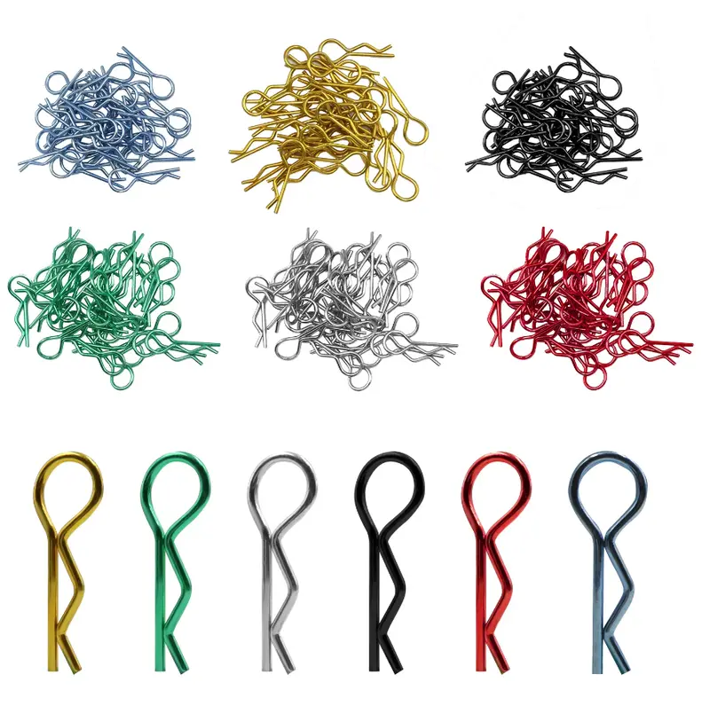 Metallic Body Clips (10), Vrc-1300 1