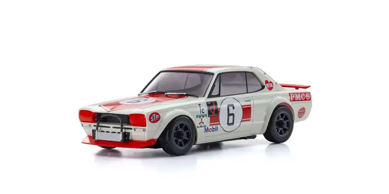 Mini-Z Awd Nissan Skyline 2000Gt-R (Kpgc10) Racing 1972 #6 Red 32643R 1