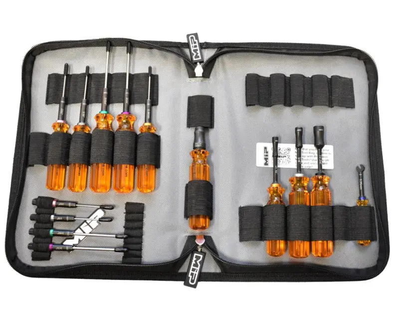 Mip 14-Piece Sae & Metric Team Associated Rc10 Essentials Tool Set W/Carrying Case, Mip-5231 1