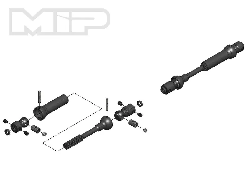 Mip Center Drive Kit, X-Duty, Axial Vehicles, 18160 1