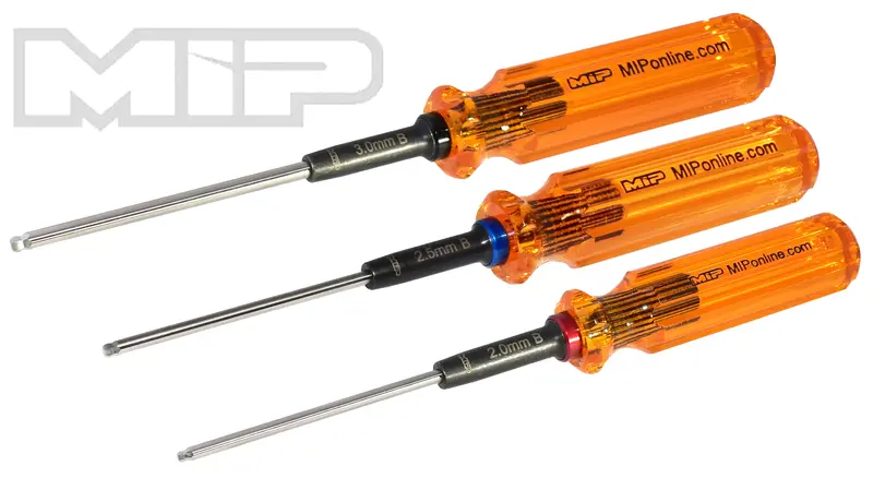 Mip Hex Driver Ball Wrench Set Gen 2, Metric (3), 2.0Mm, 2.5Mm, & 3.0Mm, Mip-9606 1