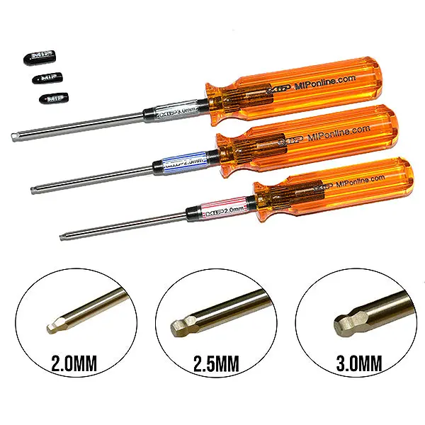 Mip Hex Driver Wrench Set, Met Ric (3), 2.0Mm, 2.5Mm, & 3.0Mm 1