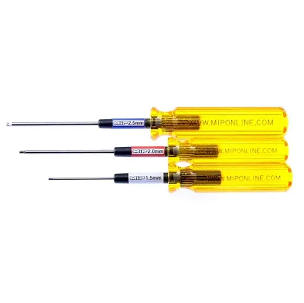 Mip Hex Driver Wrench Set, Metric (3), 1.5Mm, 2.0Mm, & 2.5Mm 1