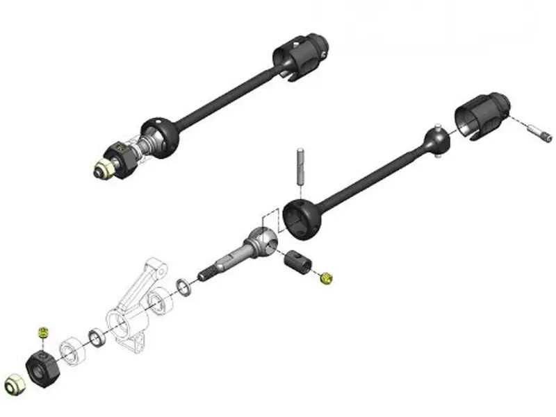 Mip Mip Race Duty Cvd Steel Kit Front Tra Slash 4X4, 13260 1
