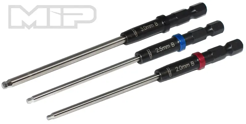 Mip Speed Tip™ Ball Hex Driver Wrench Set Gen 2, Metric (3), 2.0Mm, 2.5Mm, & 3.0Mm, Mip-9616 1