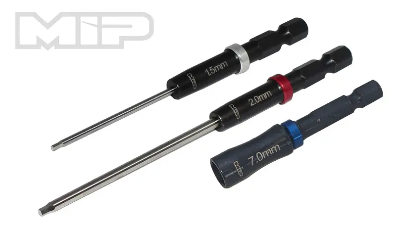 Mip Speed Tip™ Hex Driver Wrench Set Gen 2, 1.5Mm, 2.0Mm Hex Wrench & 7.0Mm Nut Driver, Mip-9625 1