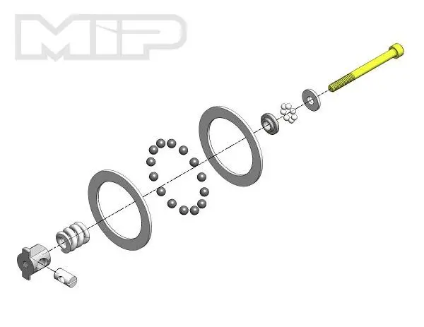 Mip Super Diff Rebuild Kit, Carbide, All Team Assoc., 1