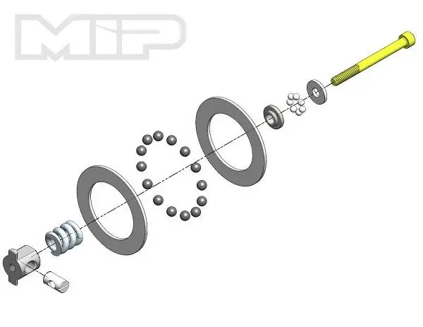 Mip Super Diff Rebuild Kit, Carbide, Tlr 22, 17065 1