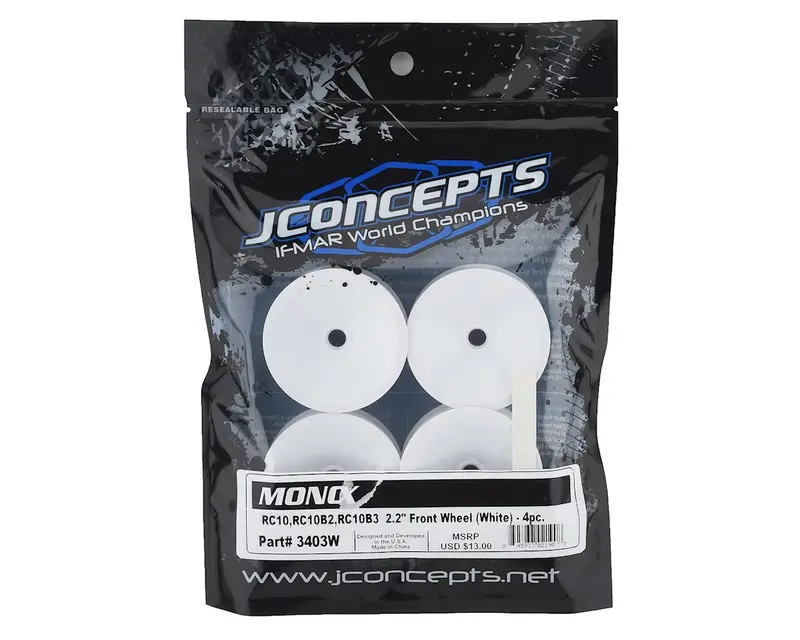 Mono - Rc10, Rc10b2, Rc10b3 2.2" Front Wheel, Jco-3403 1