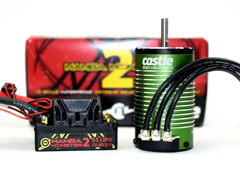 Monster 2 1:8Th 25V Esc Waterproof W/ 2650Kv V2 Motor Sensor 1