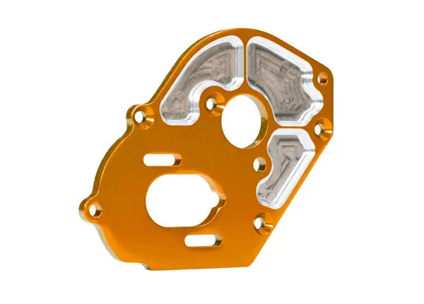 Motor Plate, Machined 6061-T6 Aluminum (Orange-Anodized) (4Mm Thick)/ 3X10mm Cs With Split And Flat Washer (2), Tra-9490Orng 1