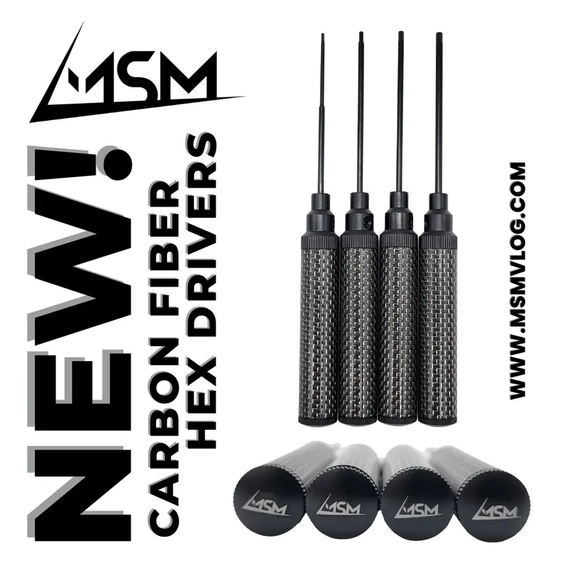 Msm Black Carbon Fiber Hex Drivers 1