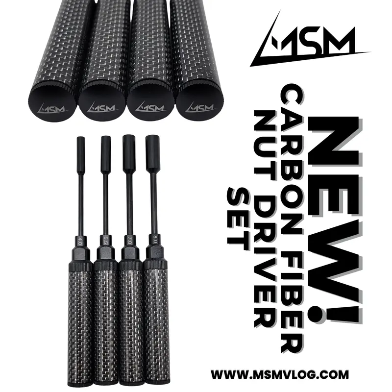 Msm Black Carbon Fiber Nut Driver Set 1