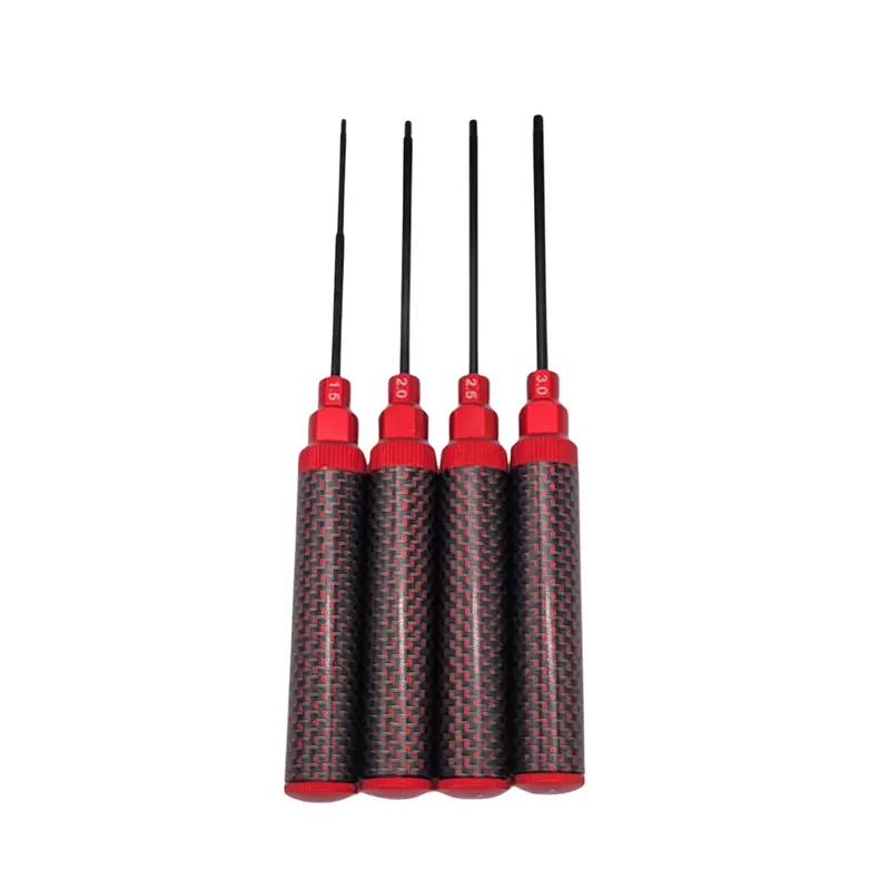 Msm Red Carbon Fiber Hex Driver Set 2