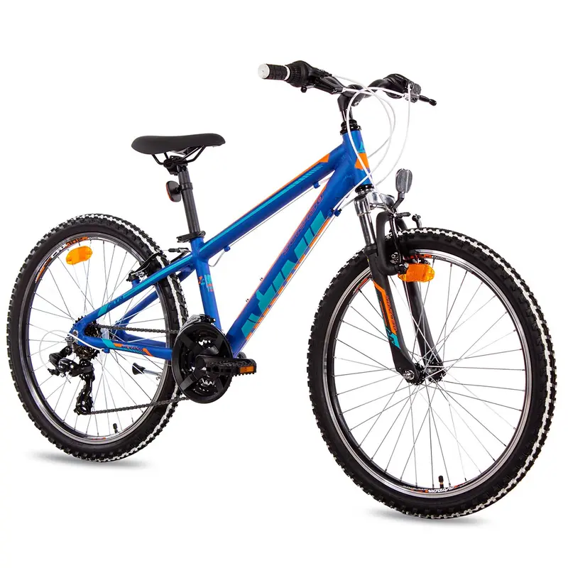 Mtb Mountainbike 24 Zoll Allu Jugend Fahrrad Yo.2430 Shimano 18 Gang 1