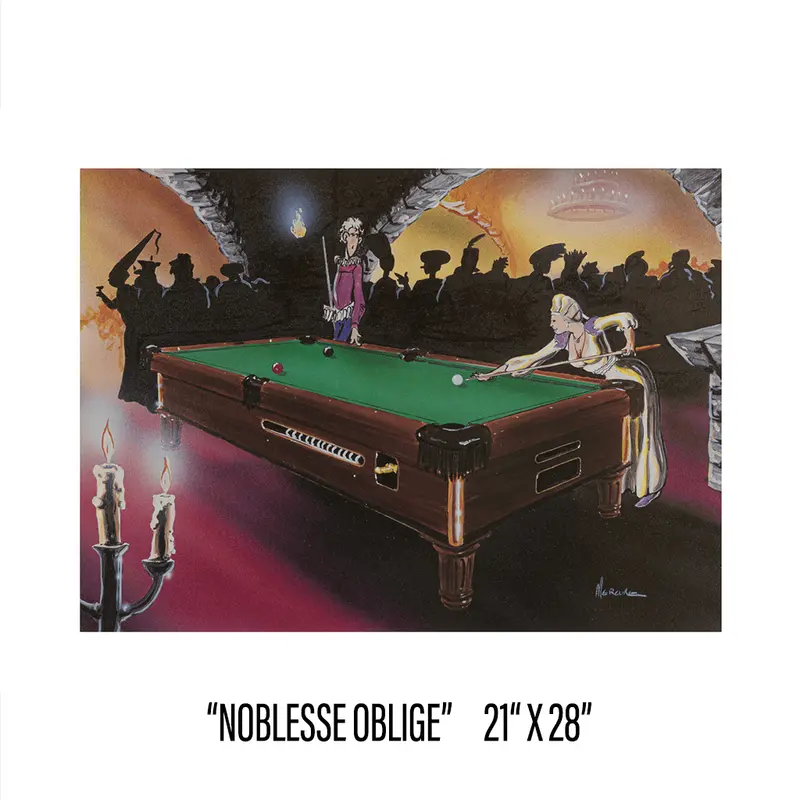 Noblesse Oblige Edition 98 Canada Billard Poster 1