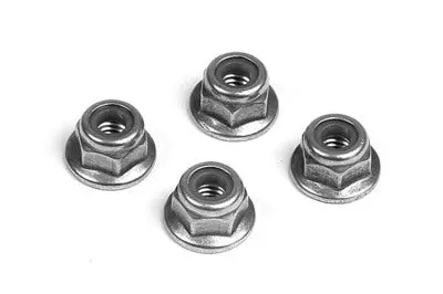Nut M4 With Flange  (10) 1
