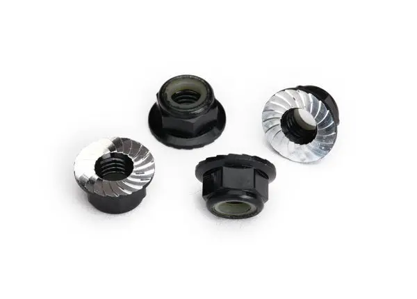 Nuts, Aluminum, Flanged, Serrated (5Mm) (4), Tra-8447 4