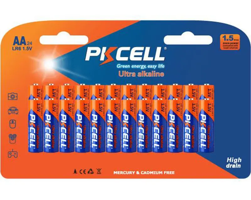 Pkcell Ultra Alkaline Aa Batteries 24 Pack (Mercury & Cadmium Free), Pke511348 1