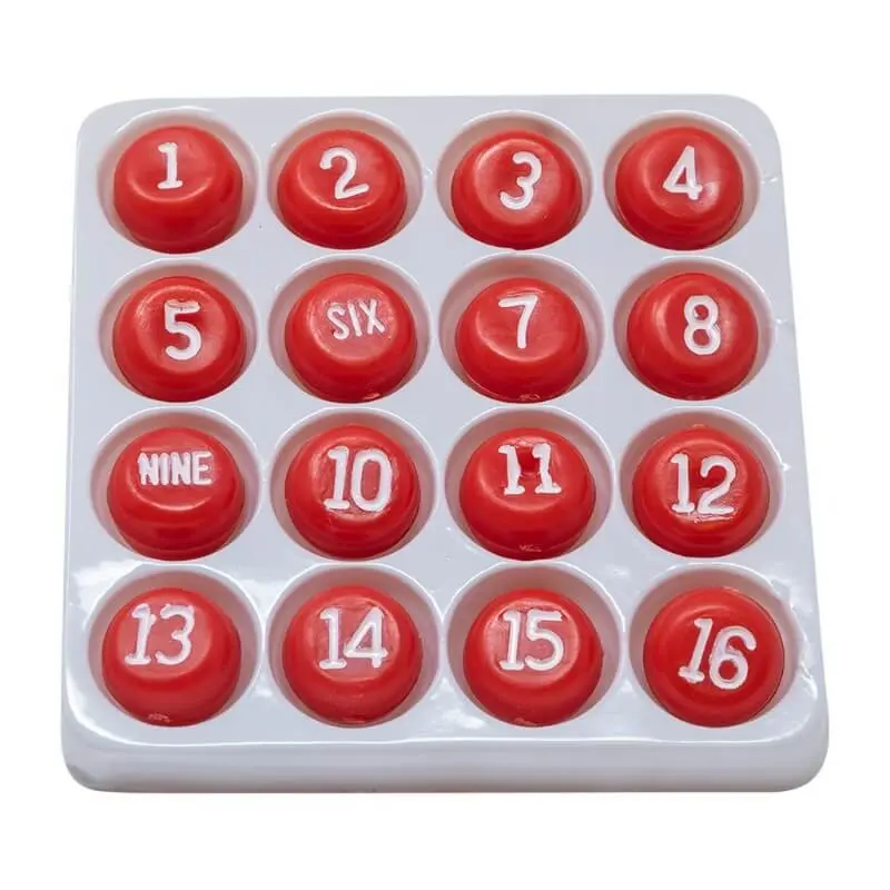 Plastic Tally Ball Set Red 1