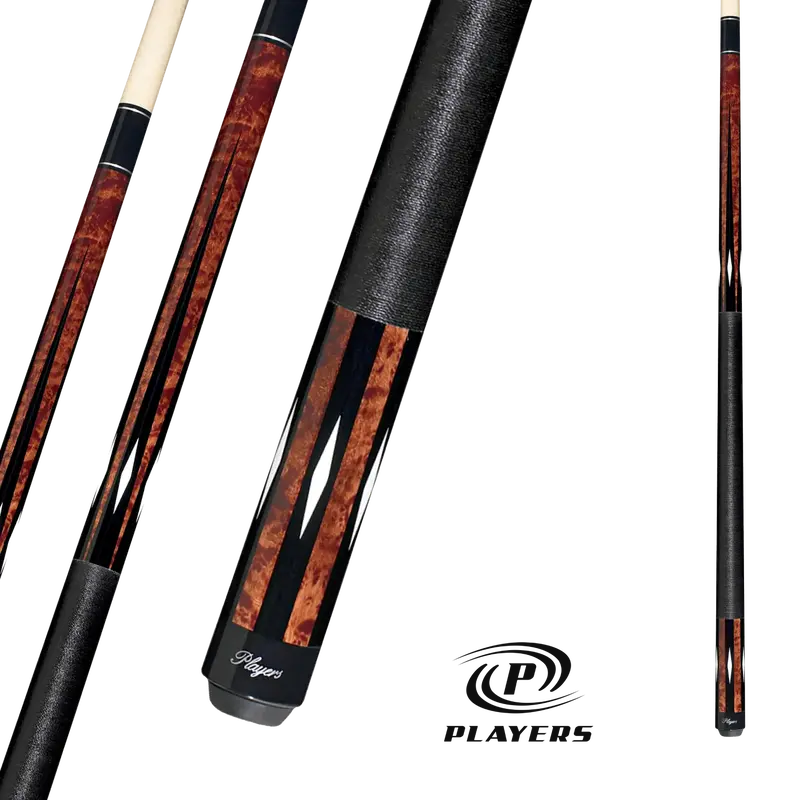 Players Pool Cue Antique Maple And Black 19Oz 13Mm With Wrap 1