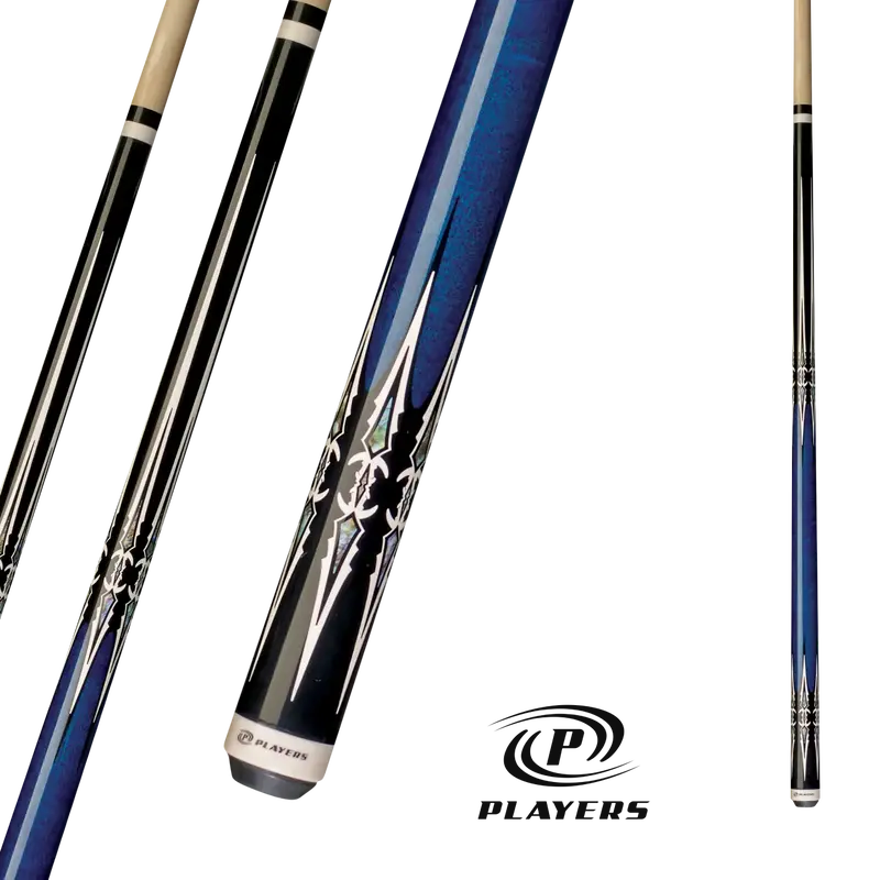 Players Pool Cue Black And Blue 19Oz 13Mm 1