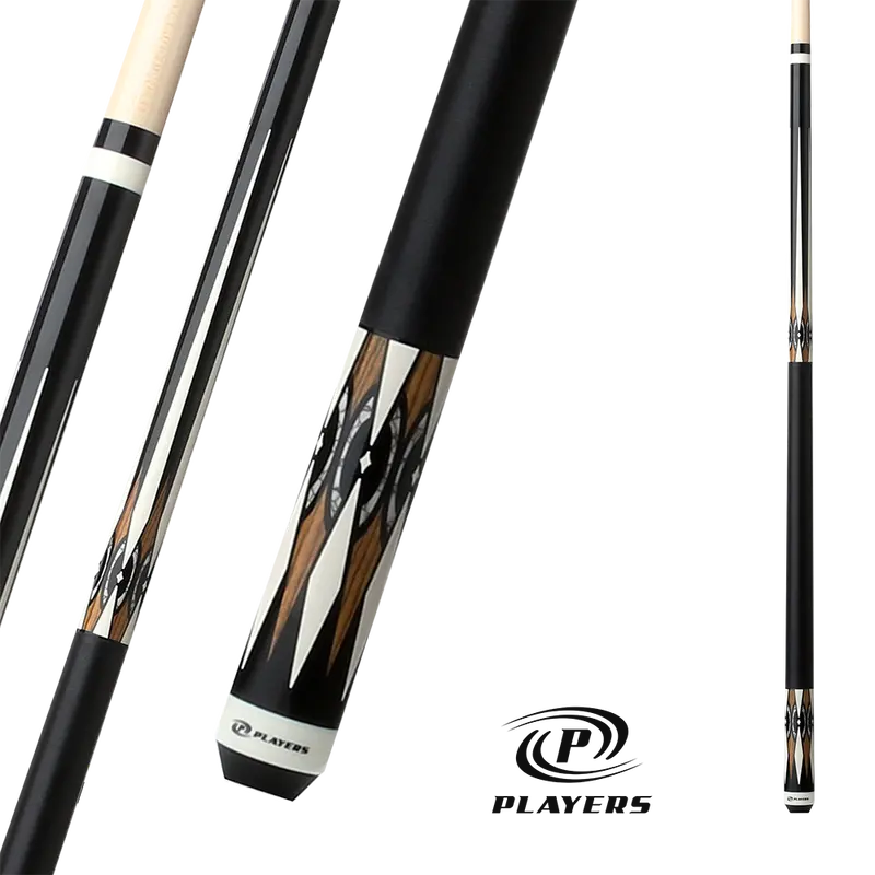 Players Pool Cue Black And Bocote Wrap 13Mm 19Oz 1