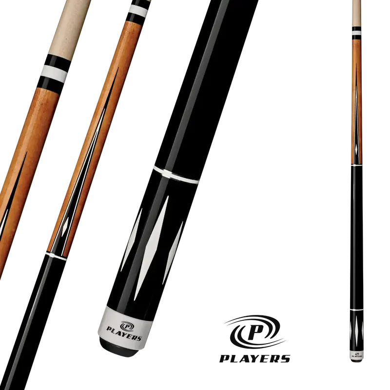 Players Pool Cue Black And White Diamond 19Oz 13Mm 1