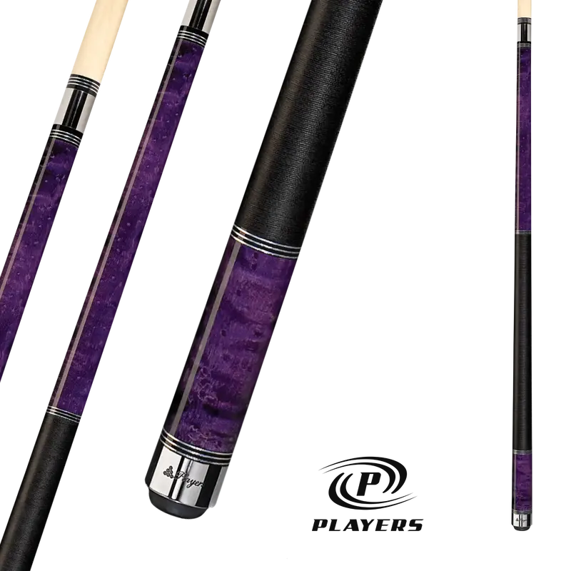 Players Pool Cue Violet Birdseye 19Oz 13Mm With Wrap 1
