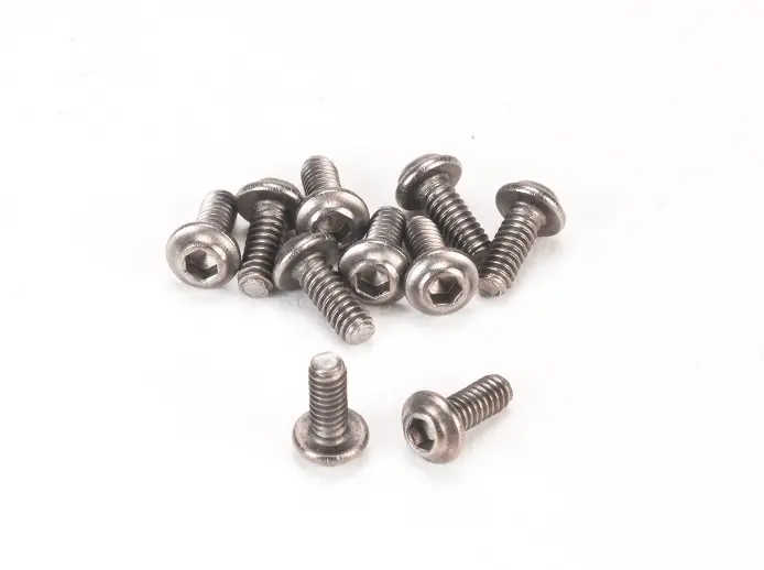 Pn Racing M2x5 Titanium Ufo Head Hex Machine Screw (10Pcs) 1